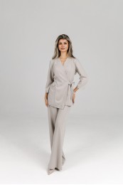 Костюм женский | Блуза 249 / Брюки 214 (св.беж)