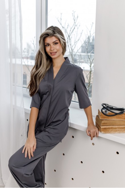 Костюм женский | Блуза 253 (графит)