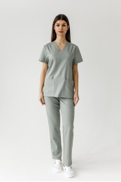 Костюм женский | Блуза 146 / Брюки 003-6 или 003-8 (олива) Костюм женский | Блуза 146 / Брюки 003-6 или 003-8 (олива)