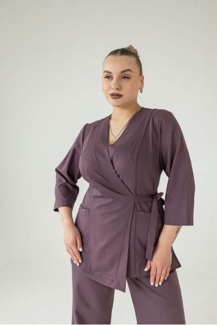 Костюм женский | Блуза 249 / Брюки 214 (орхидея)