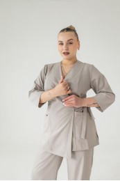 Костюм женский | Блуза 249 / Брюки 214 (св.беж)