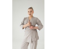 Костюм женский | Блуза 249 / Брюки 214 (св.беж)