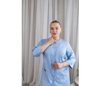 Халат женский | 135-2/1 (состав:65% полиэстер, 32% вискоза, 3% спандекс)