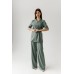 Костюм женский | Блуза 102 -1/ брюки 214 (олива)