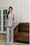Костюм женский | Блуза 102 -1/ Брюки 214 (серый)